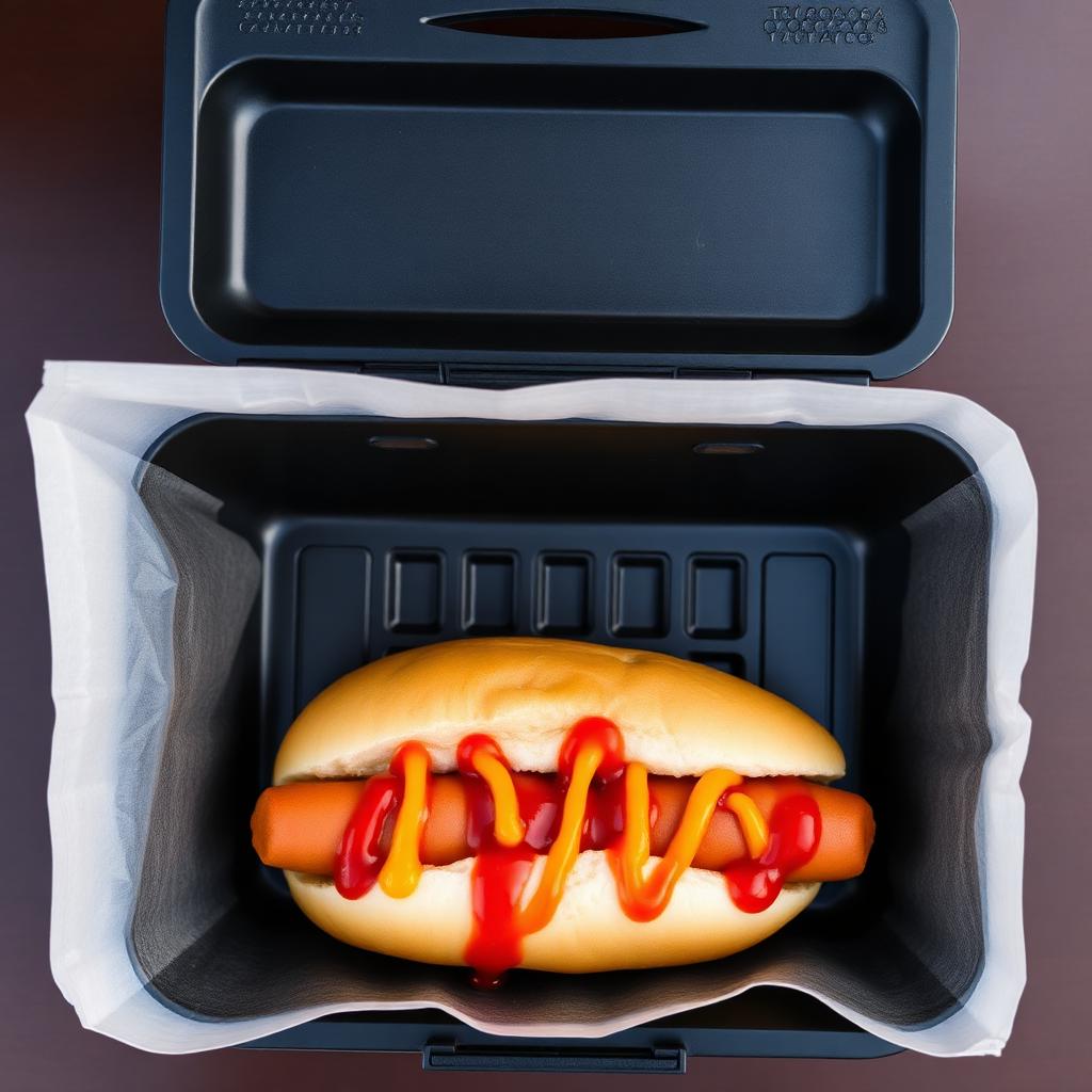 Classic hot dog on a soft bun